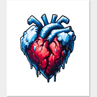 Cold heart icy Posters and Art